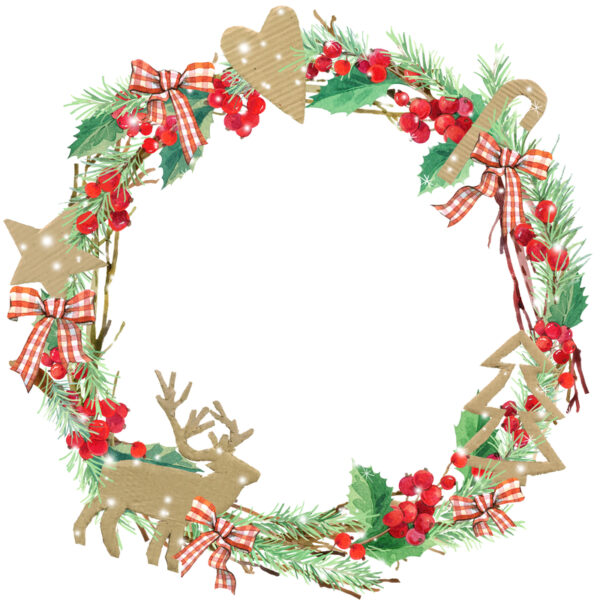 Reindeer Wreath